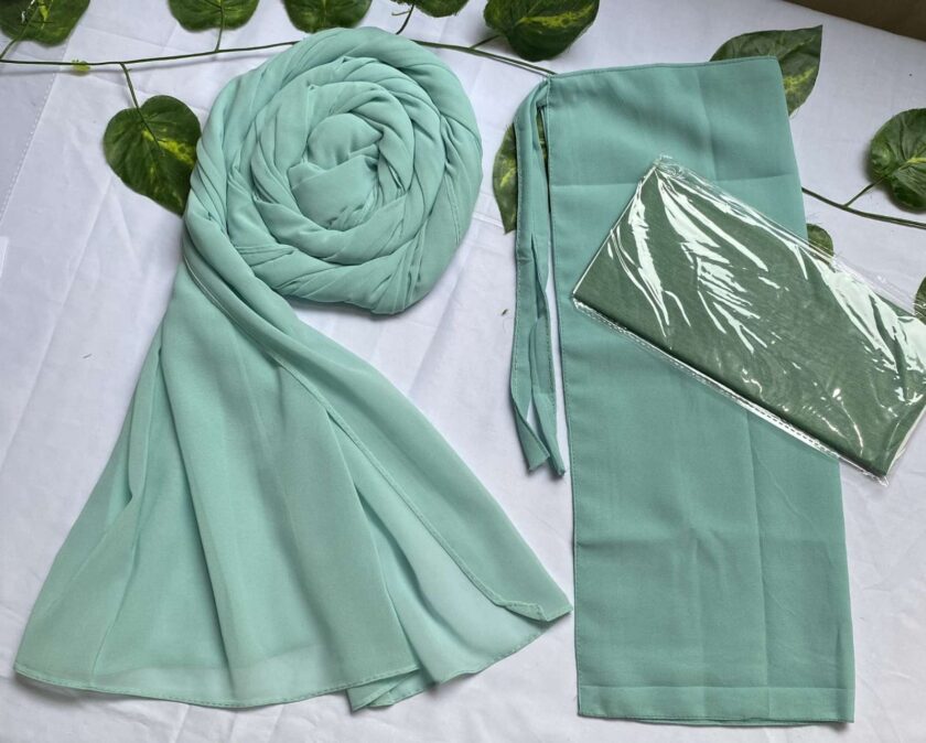1 Set Hijab+cap+niqab (30+colours ) - Image 3