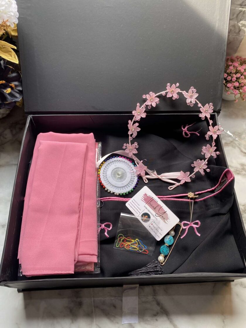 Eid special Pink Bow Abaya