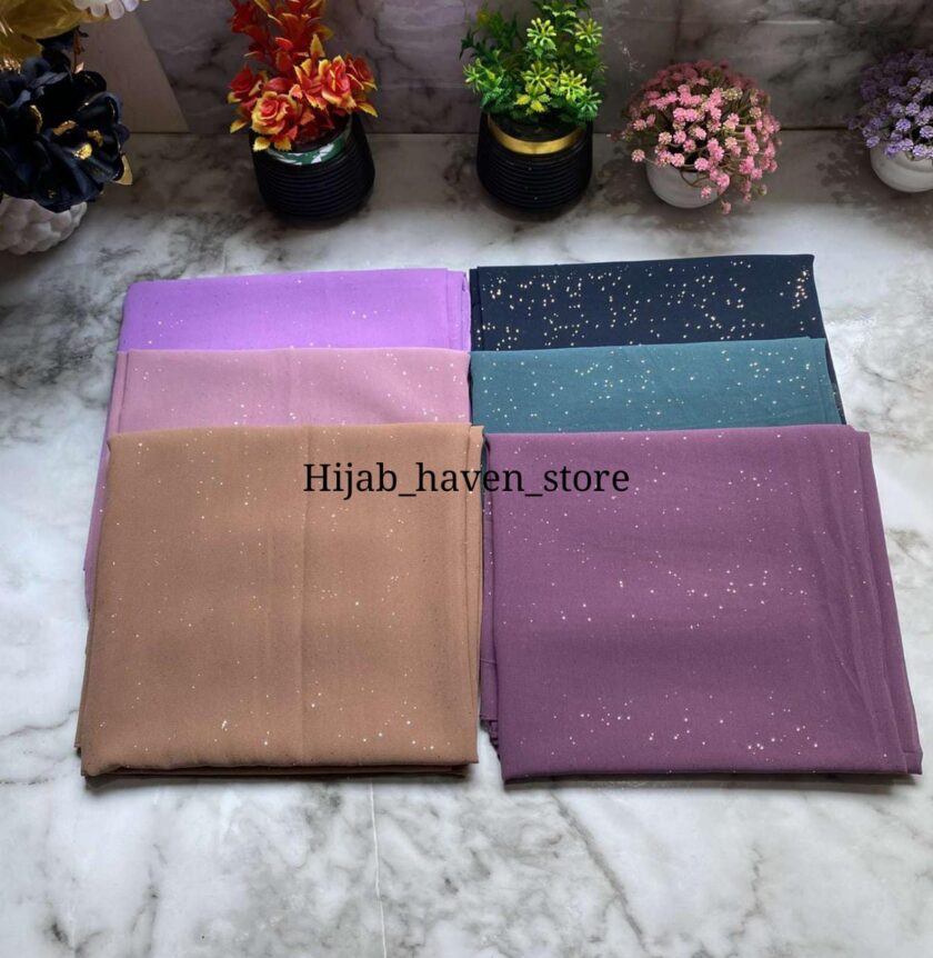 Georgettte Afsha Glittery Moonlight Hijab