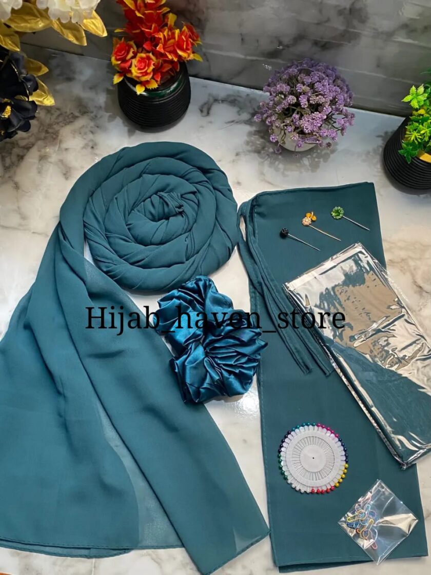Hijab+Niqab+Cap+Scrunchie+Pins