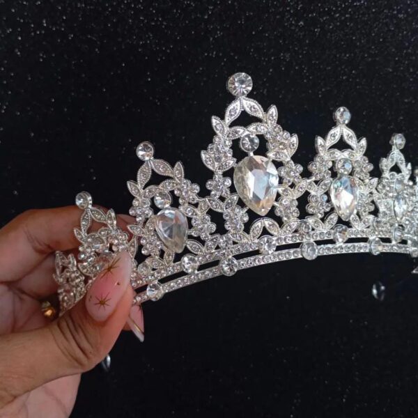 Bridal hijab crown