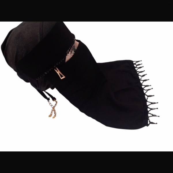 Bridal Saudi niqab double beaded