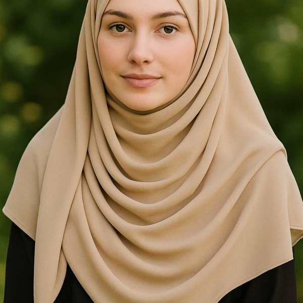 China Chiffon Georgette Hijab (nude Beige)