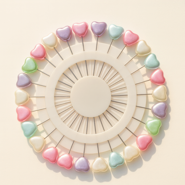 Pastel Heart Hijab Pin