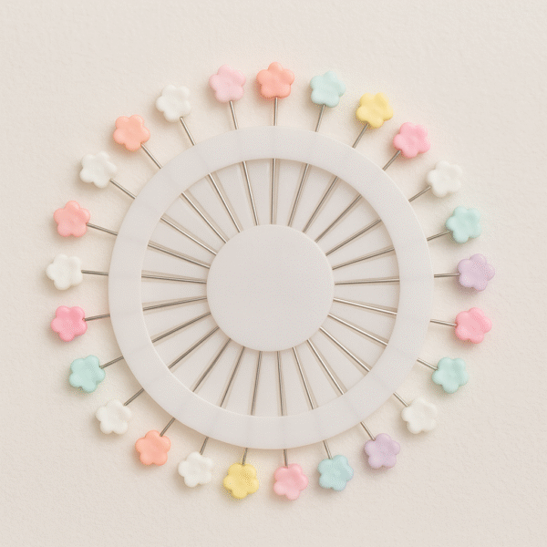 flower-shape pastel pin (Single Pin)
