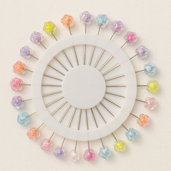 crystal rose-shape hijab pin (Single pin )