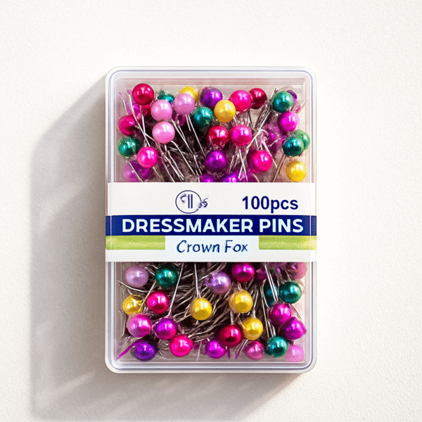 Crown Fox Dressmaker Pins (100pcs) Box