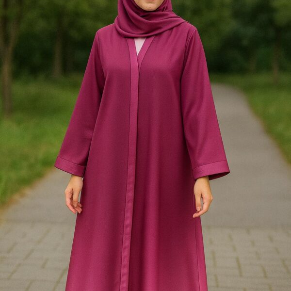 Rose Fuchsia Abaya