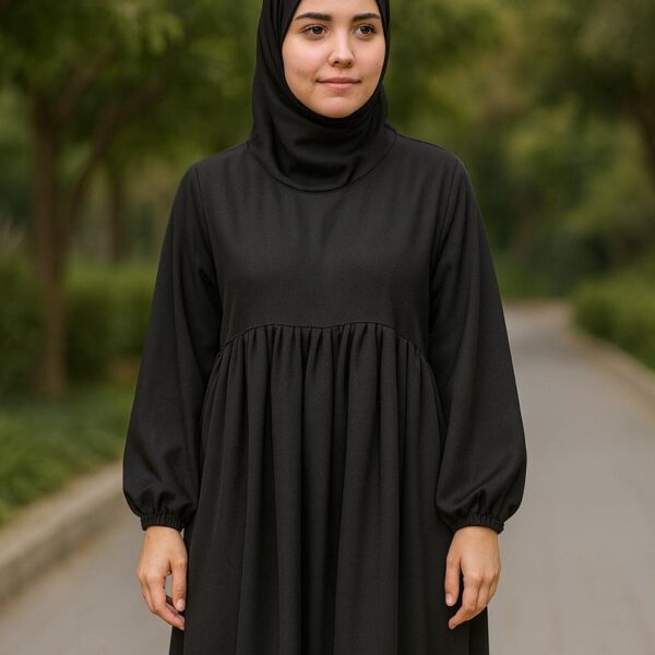 Black Daily Wear Abaya for School/College/Uni going Girls