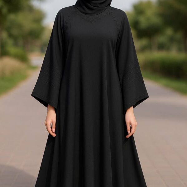 Rihana Full Flair Abaya (A-Line flare Bareeze Abaya )