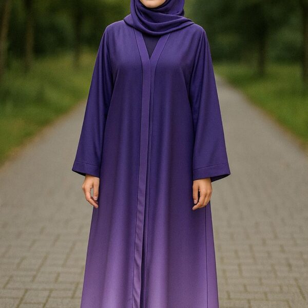 Royal Amathyst Abaya (Purple & Lavender )