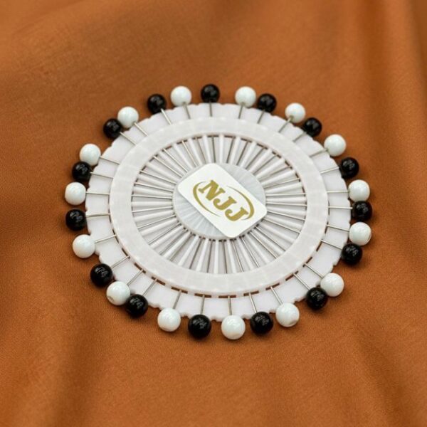 Classic Dual Pearl Pins(White & Black) Single Pin