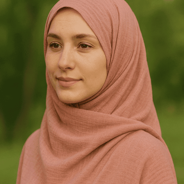 Soft Turkish Lawn Hijab (Dusty Pink )