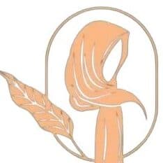 Elegant peach-colored hijab with stylish design by Hijab Haven Store.