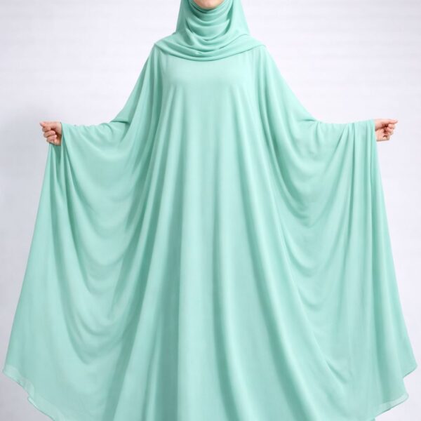 Princess style Flairy Kaftan Abaya (Pumpkin )